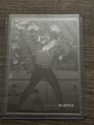 2022 Topps Black White Bryce Harper #22 Photo Negative /99