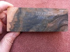 Mun Ebony Burl Handle Blank 1. for knifemaking/resin-casting/penturning/etc.