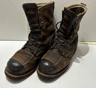 Thorogood Men's 8'' Steel Toe WP 804-3898 ''Made In USA'' Moc Toe Work Boot 10.5 2E