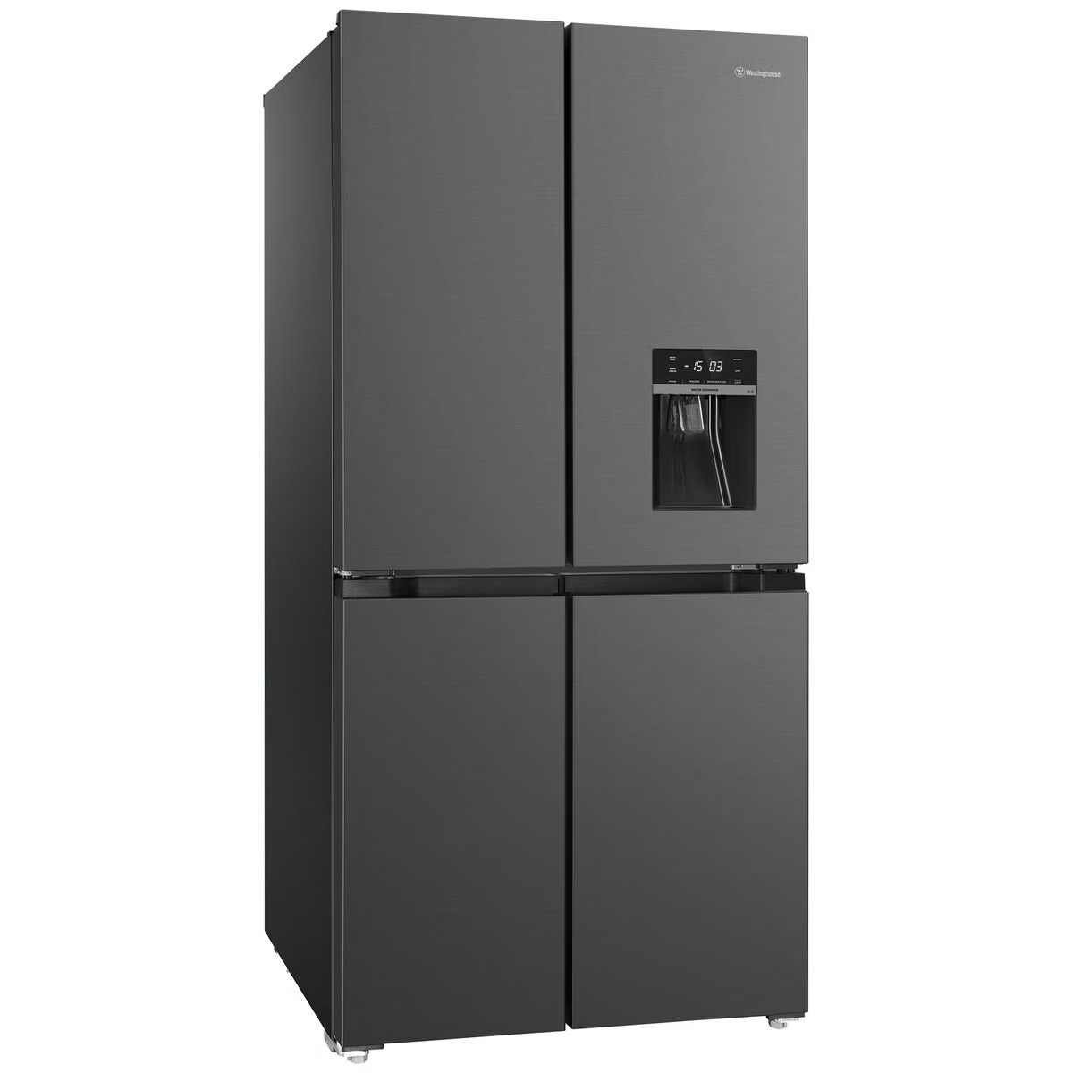 Westinghouse 492L French Door Fridge with Non-Plumbed Water Dispenser Charcoa... — image 2