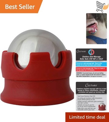 Massage Roller Ball Stainless Steel Gel Pack for Hot Cold Therapy Deep Tissue