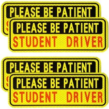 BFXM 4 PCS Student Driver Magnet for Car, New Driver Magnet for Car, Please B...