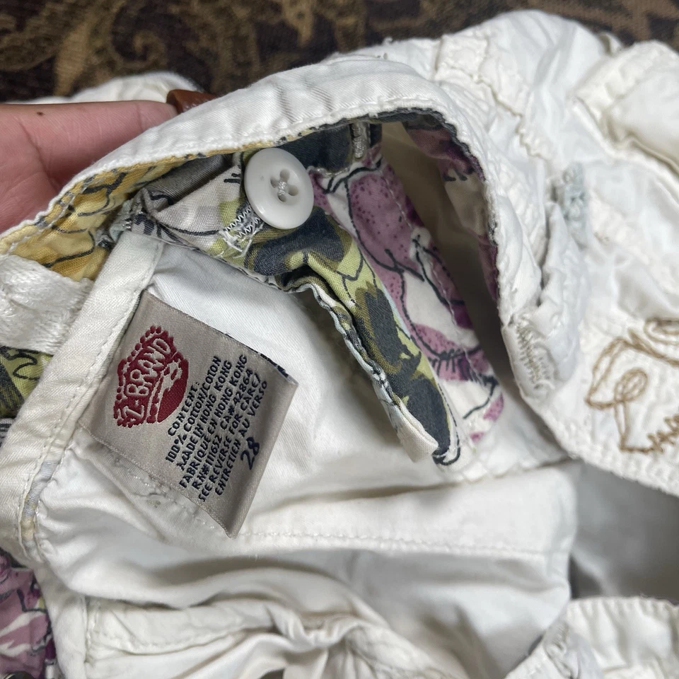 Cremalleras punk marca Z Y2K cargo capris para mujer talla 28 Foto 4 de 4