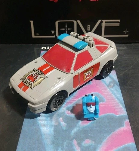 Vintage 1988 Hasbro G1 Transformers Siren & Headmaster Quig Figure & Car Lot!
