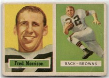 1957 TOPPS #154 FRED MORRISON CLEVELAND BROWNS
