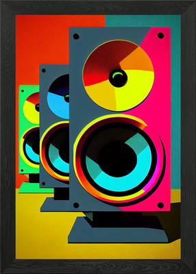 Pop Art Beats Showcase Framed Wall Art Poster Canvas Print Picture