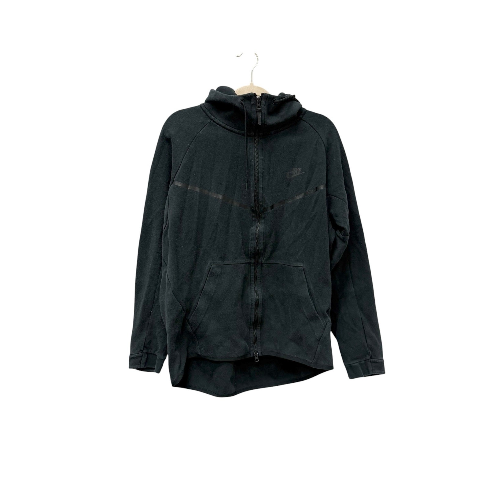 SACAI X NIKE Felpa con cappuccio Nike Tech Fleece Wind Runner full zip nera giacca taglia XL