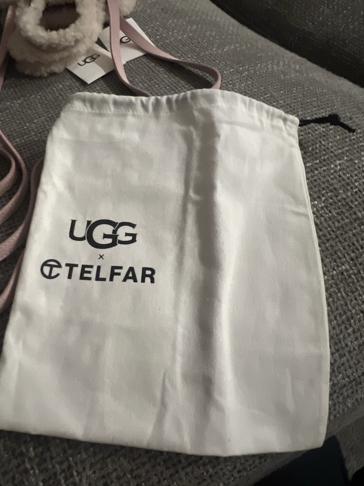 UGG X TELFAR small Shopping Bag - Pink( With Original Dust Bag) image 7