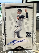 2022 Leaf Trinity - Justin Campbell #BA-JC3 Silver Foil /99 (AU, RC)
