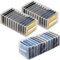 3 StüCk Kleiderschrank Organizer, 12 FäCher Faltbare Aufbewahrungsbox Aus Verdic