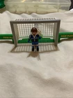 VTG 2006 Playmobil (geobra) Toy Soccer Player/ Goalie ~ Net  Set; Fair Play