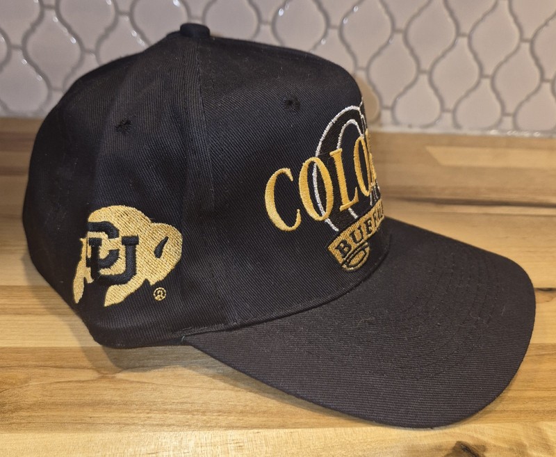 1990s Colorado University Buffaloes Mascot NCAA Football Snapback Hat Head Start