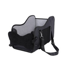 Center Console Dog CarSeat Small Dog Booster PU Leather Pet Bed PortableWashable