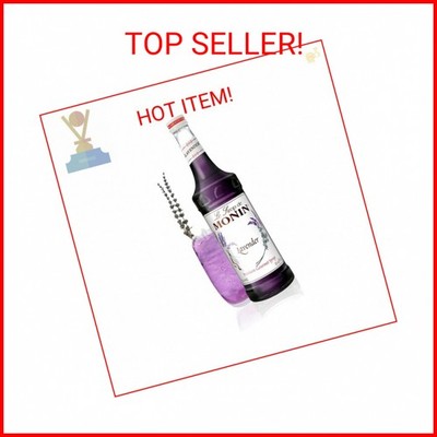 Monin - Lavender Syrup | Aromatic & Floral, Premium Syrup for Cocktails, Lattes