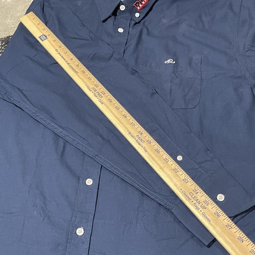 Resistol Shirt Men XL Blue Western Button Down Rodeo USA Logo Embroidery NEW - Picture 9 of 12