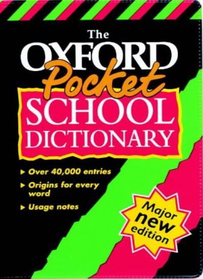 Oxford Pocket School Dictionary - 9780199103829