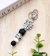 Chic Silicone Beaded Keychain