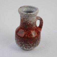Mid Century Keramik Fat Lava Vase West Germany