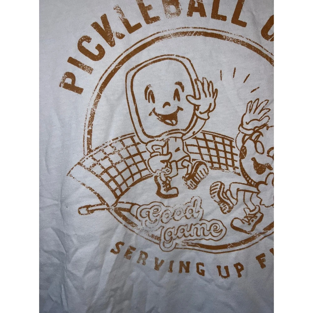 Pickleball Camp Serving Up Fun No Boundaries White Ringer Shirt L Large Pickleball Camp Serving Up Fun No Boundaries White Ringer Shirt L Large