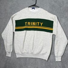 Vintage Trinity College Sweatshirt Adult 2XL Gray Pullover Made in USA