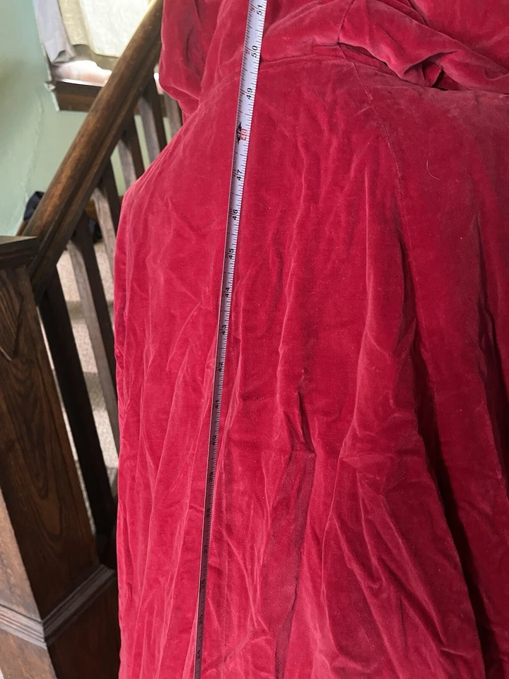Винтажный красный плащ - Изображение 3 из 4