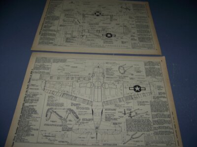 CURTISS HELLDIVER SB2C-3..3-VIEWS/MEASUREMENTS/DETAILS..RARE! (91W)