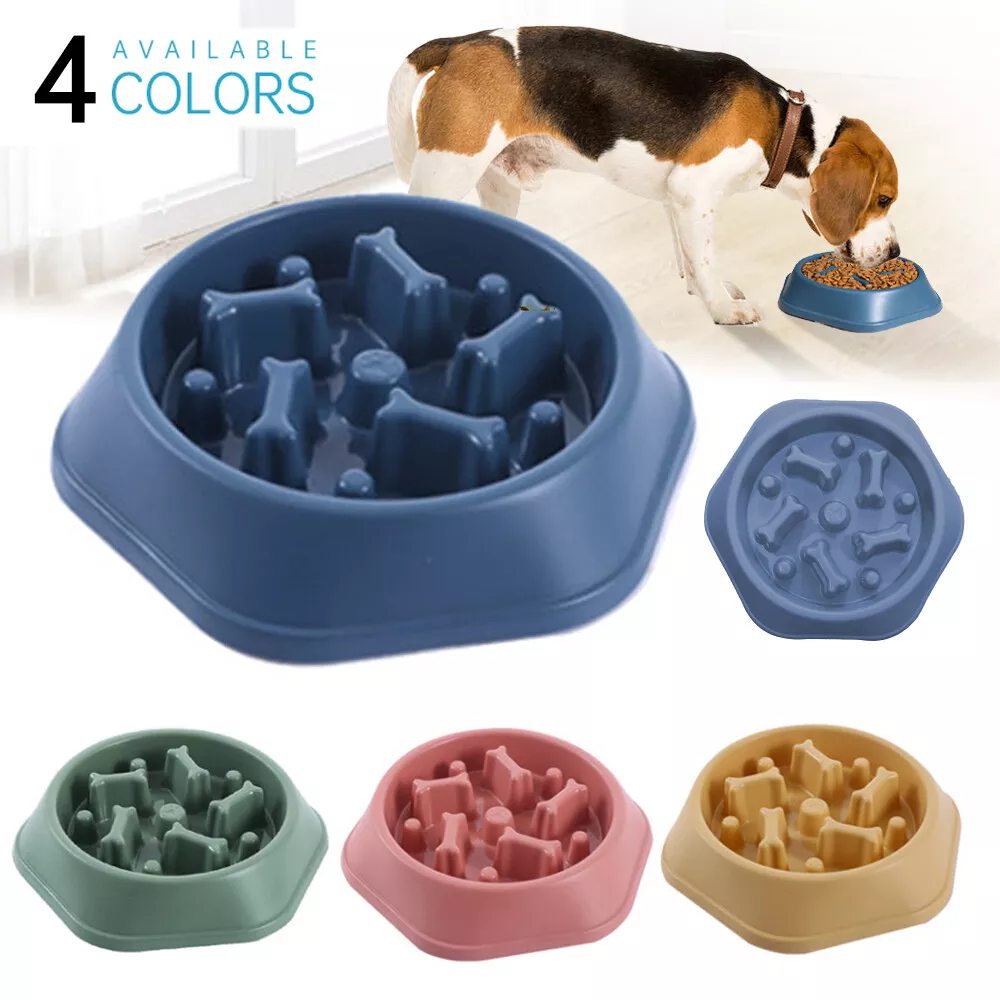 Slow Feeder Dog Bowls for Large Dogs Anti-Chocking Slower Feeder Dog Puzzle  Bowl Pet Slow Eating Interactive Bloat Stop Dog Food Bowl