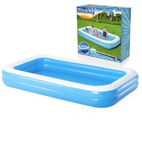Familienbecken Planschbecken Blue Rectangular Family Pool 305 X 183 X 46 Cm