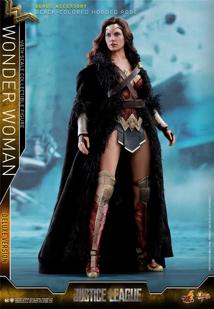 HT HotToys MMS451 1/6 Scale Wonder Woman Blcak Cloak Figure