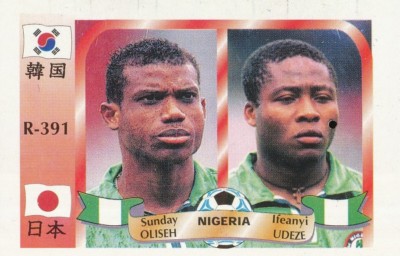391 SONNTAG OLISEH / IFEANYI UDEZE # NIGERIA KARTE WM 2002 REYAUCA