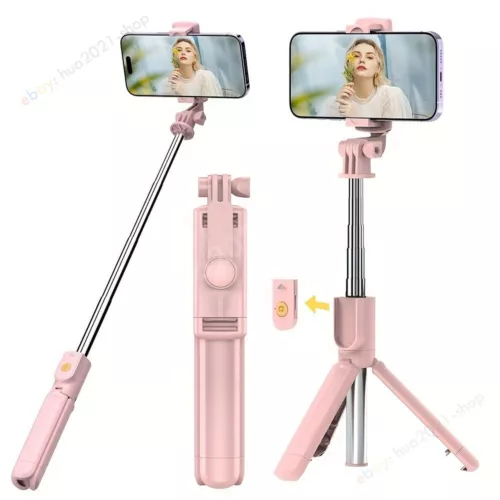 Retractable portable selfie stick phone tripod with wireless remote control - Picture 3 of 8