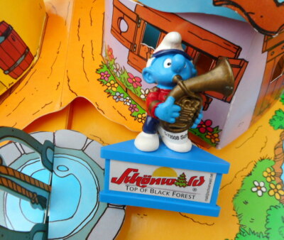 blue base germany smurf music smurf puffo pitufo smurf base VGC 80