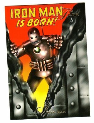 1994 Flair Marvel Annual Trading Card #6 Iron Man UER / card incorrectly #'d 8