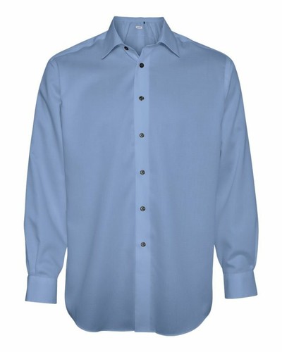 Calvin Klein Men's Non-Iron Dobby Pindot Shirt - 13CK029 M,L Blue Pearl - NEW - Picture 3 of 6