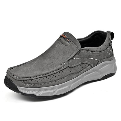 Men's Casual Shoes Thick Bottom Loafers Sneakers Fashion Antiskid Hiking Shoes