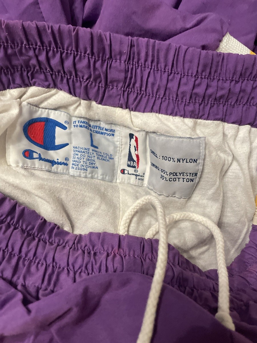 Vintage 80s 90s Los Angeles Lakers Champion Warm Up Full Set Size