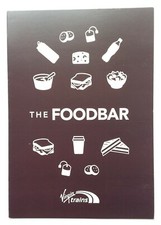 VIRGIN TRAINS EAST COAST FOOD BAR MENU Buffet Car Carriage Coach British Railway