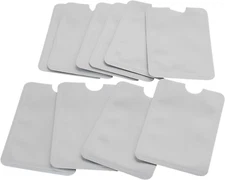 RFID Blocking Sleeve Holder Credit Card Secure Protector Aluminum Foil Pack of 1