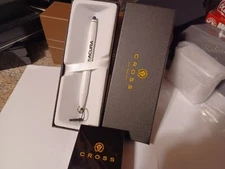 ACURA CROSS TECH 1 SINGLE FUNCTION STYLUS WHITE PEARL NEW IN GIFT BOX