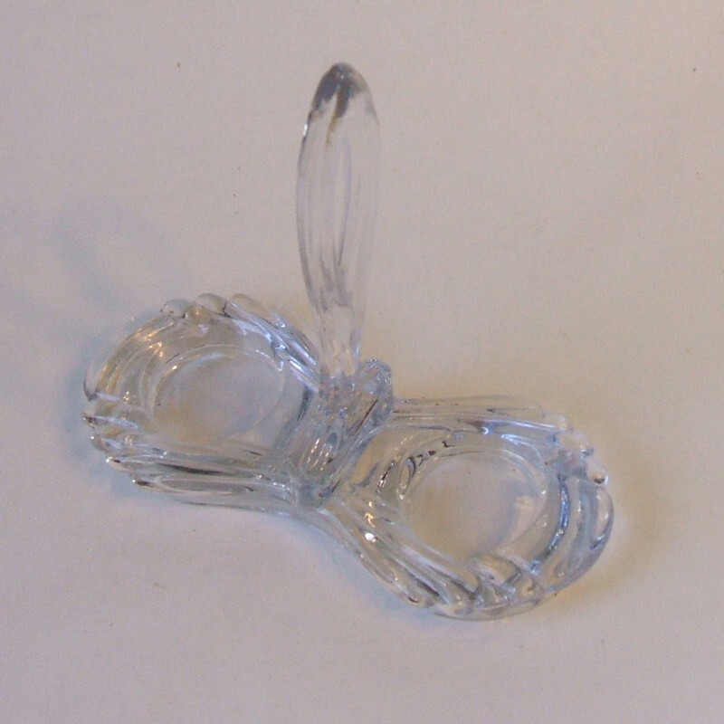 Cambridge Nautilus Crystal Tray Caddy for Salt and Pepper Shakers or Mini O&V