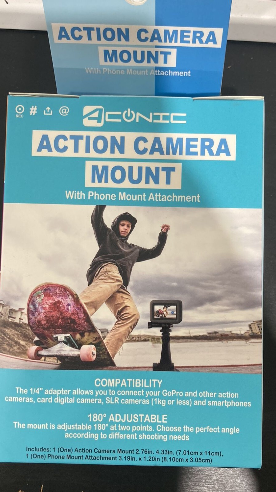 Action Camera Mount with Phone Holder AC-ACSM-01(A2)  -image