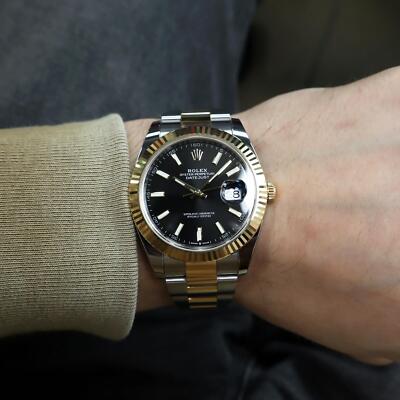 Rolex Datejust 126333 Gold and Silver Oyster Bracelet with Gold