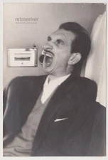 Unusual Expression Capturing the Raw Energy of Man in Loud Moment Abstract Photo