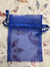 Blue Chiffon Pull String Bags (13)