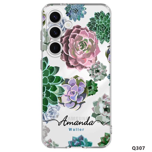 Coque téléphone prénom personnalisée pour Samsung Galaxy S24 A55 A15 A35 A25 coque fleurie - Photo 4 sur 45