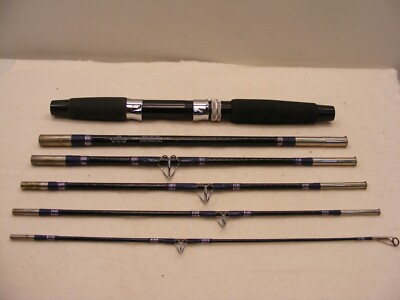 Vintage Old Pal TBR600 Hollow shaft Portable Boxrod Fishing Rod 6pc Breakdown