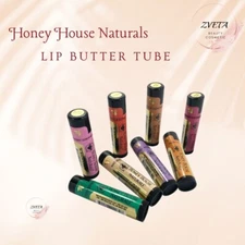 Honey House Naturals, Lip Butter Tube, Pack of 6