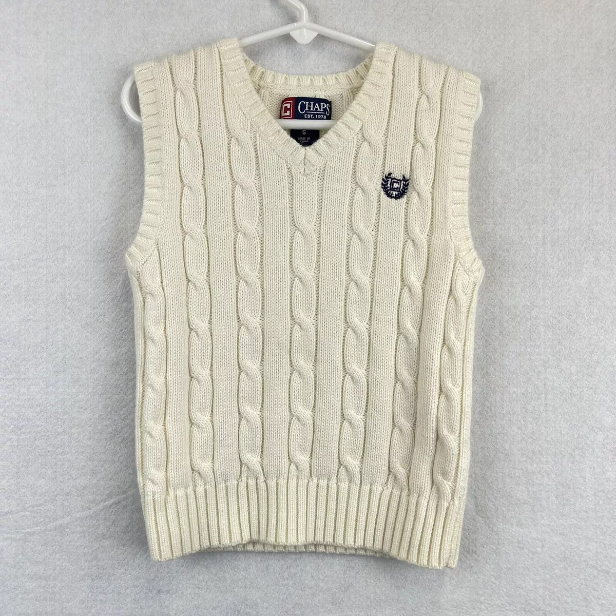 Boys v top neck vest