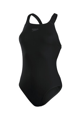 Speedo Damen Eco Endurance+ Medalist Badeanzug schwarz Gr. 38 40 42 44 46 - NEU