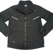 The North Face Black Windproof Windwall Fleece Lined Jacket Boys Size XL 18/20